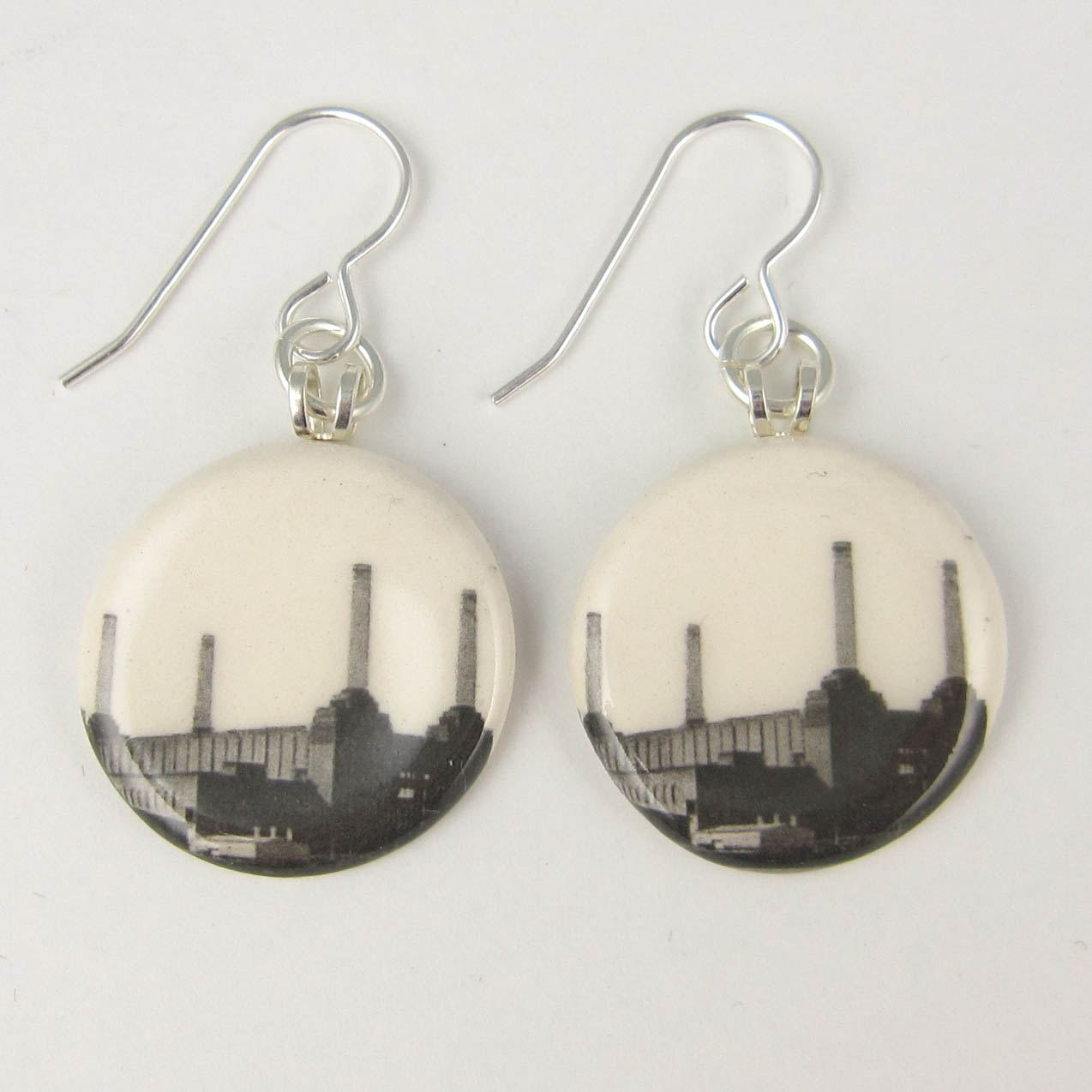 London Battersea Power Station dangly earrings